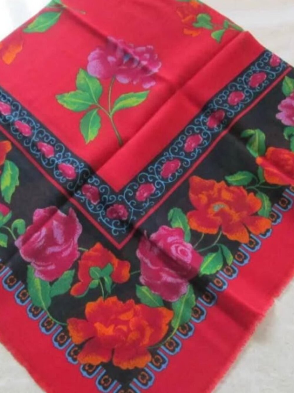 Vintage Avon Scarf 1989 Created  In Italy